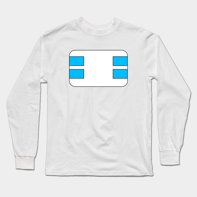 Curved Diaper Emblem (Basic) Long Sleeve T-Shirt by DiaperDemigod